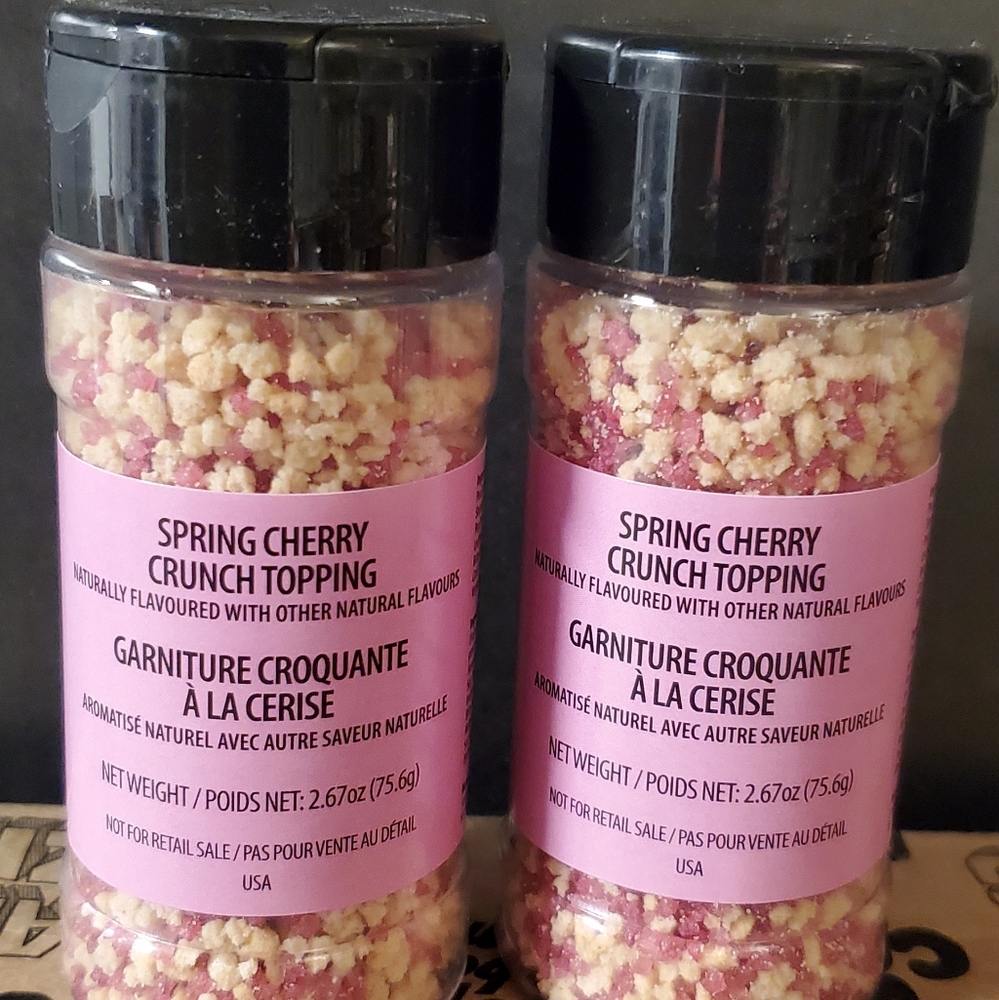 Starbucks Cherry Crunch Topping in Pink and Cream